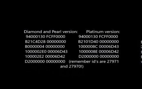 Fix Pokemon Diamond Action Replay Cheat Codes That Stopped Working