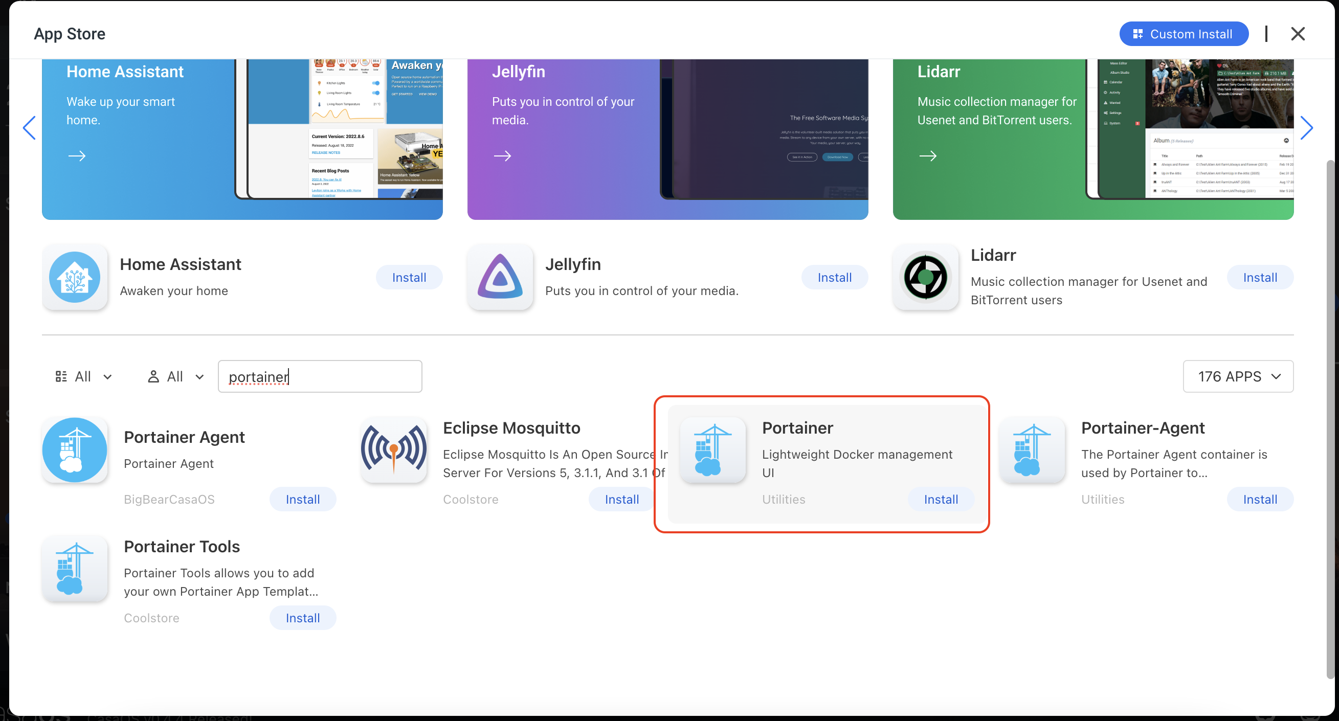 Step by step guide for using Portainer with CasaOS easily at home