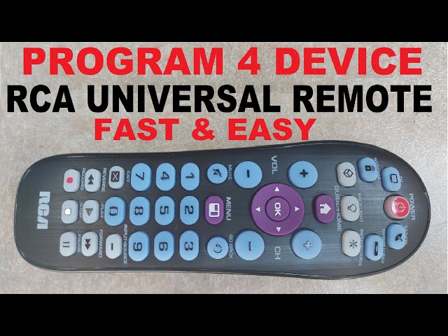 universal remote rca manual setup steps easily program rca remote codes